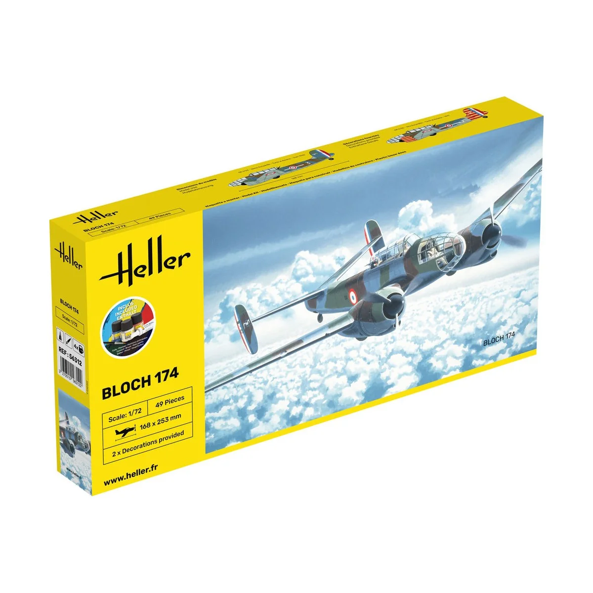 STARTER KIT Bloch 174, 1/72 - Heller 56312