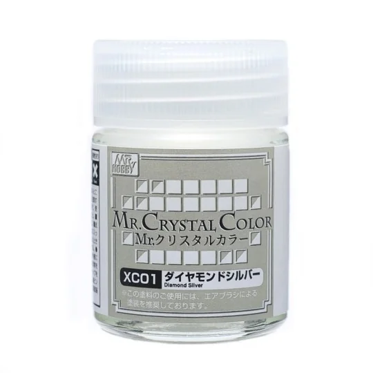 Mr Hobby -Gunze Mr. Crystal Color (18ml) Diamond Silver - Mr Hobby ...