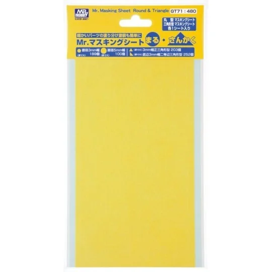Mr Hobby -Gunze Mr. Masking Sheet Round & Triangle - Mr Hobby - Gun...