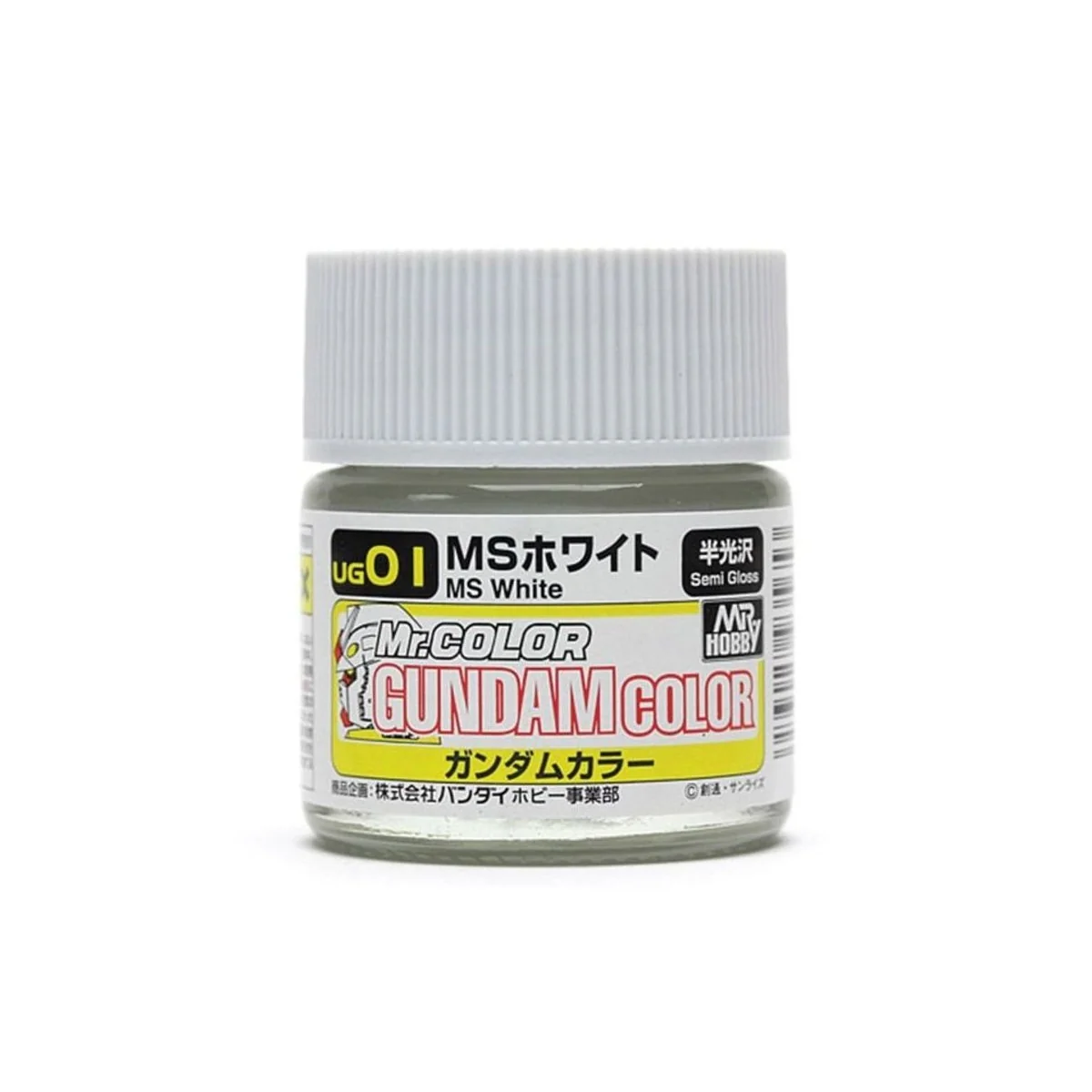 Mr Hobby -Gunze Gundam Color (10ml) MS White - Mr Hobby - Gunze UG-01