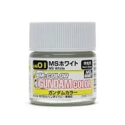 Mr Hobby -Gunze Gundam Color (10ml) MS White - Mr Hobby - Gunze UG-01