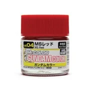 Mr Hobby -Gunze Gundam Color (10ml) MS Red - Mr Hobby - Gunze UG-04