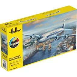 STARTER KIT DC6 Super Cloudmaster AF, 1/72 - Heller 56315