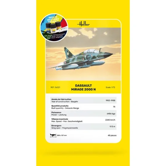 STARTER KIT Mirage 2000 N - Heller 56321