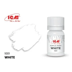 BASIC COLORS White bottle 12 ml - ICM 1001
