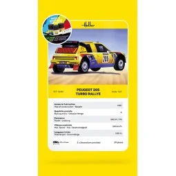 STARTER KIT Peugeot 205 Turbo Rallye, 1/43 - Heller 56189