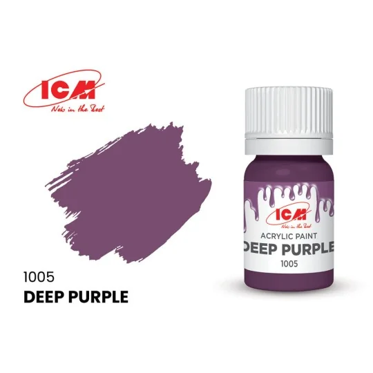 BASIC COLORS Deep Purple bottle 12 ml - ICM 1005