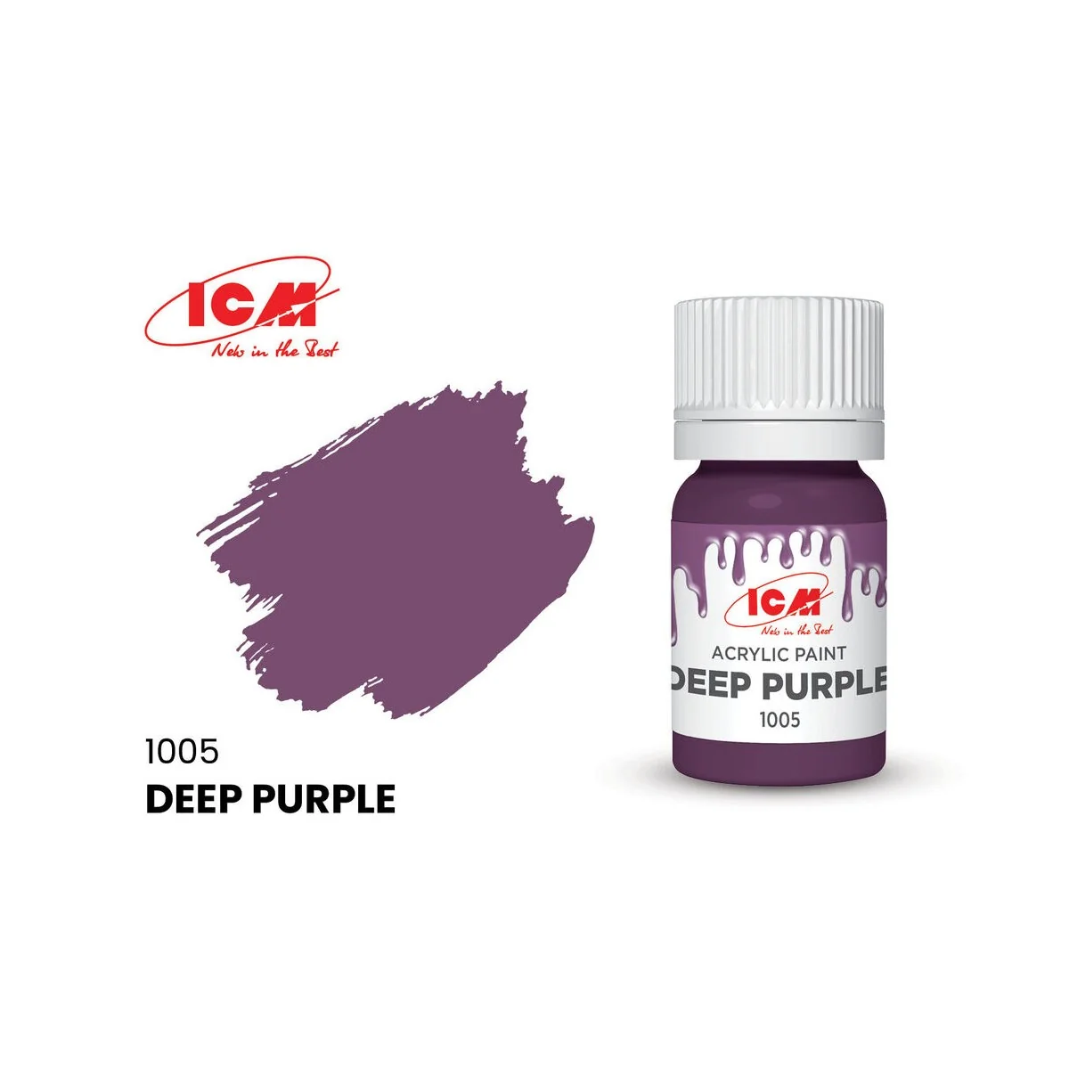 BASIC COLORS Deep Purple bottle 12 ml - ICM 1005