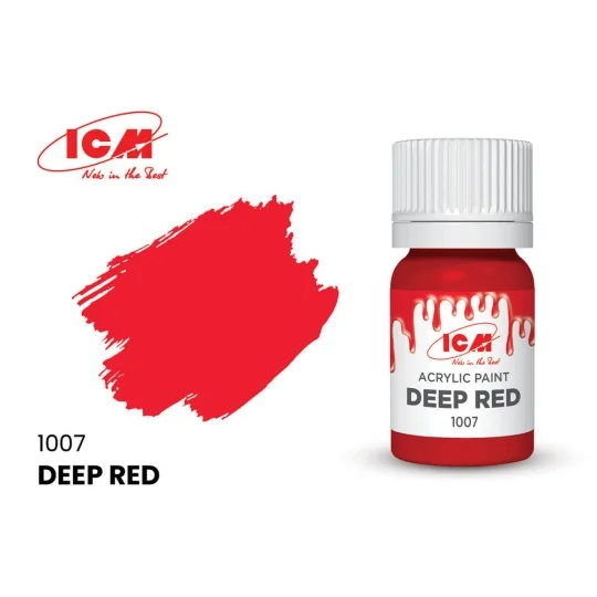 BASIC COLORS Deep Red bottle 12 ml - ICM 1007 BASIC COLORS Deep Red bottle 12 ml - ICM 1007