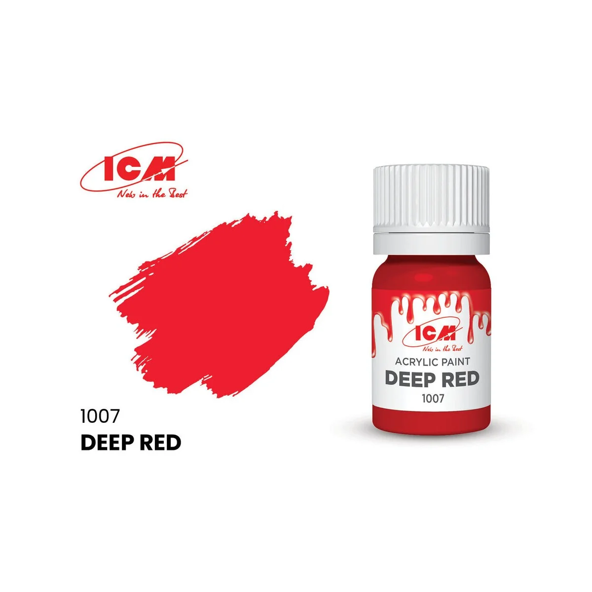 BASIC COLORS Deep Red bottle 12 ml - ICM 1007