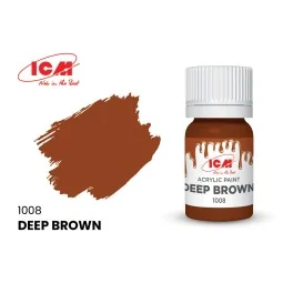 BASIC COLORS Deep Brown bottle 12 ml - ICM 1008