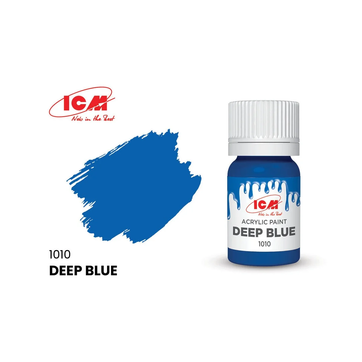BASIC COLORS Deep Blue bottle 12 ml - ICM 1010