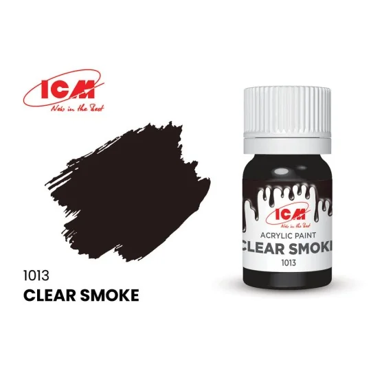 CLEAR COLORS Clear Smoke bottle 12 ml - ICM 1013 CLEAR COLORS Clear Smoke bottle 12 ml - ICM 1013