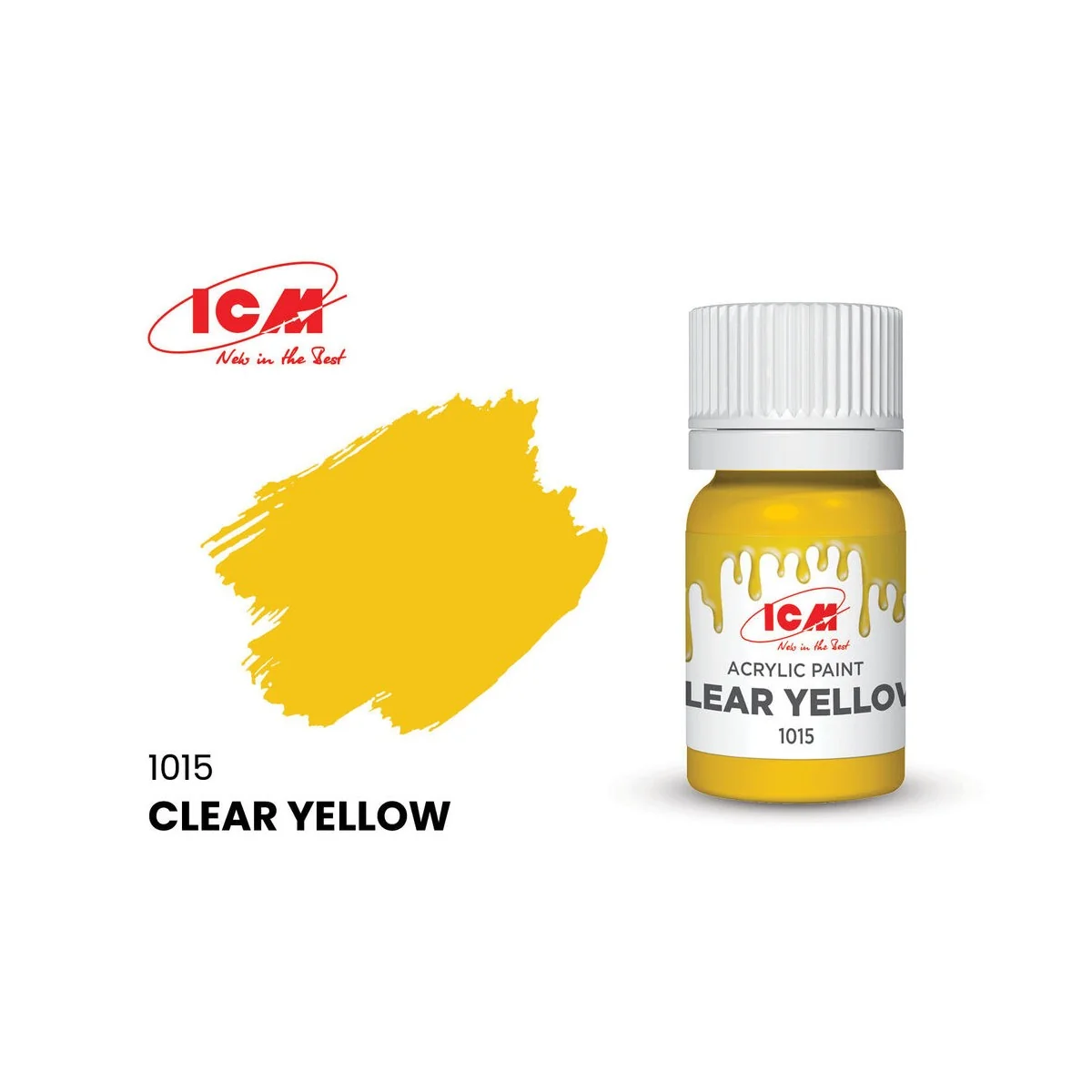 CLEAR COLORS Clear Yellow bottle 12 ml - ICM 1015