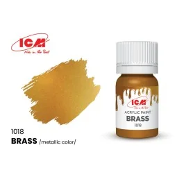 METALLIC COLORS Brass bottle 12 ml - ICM 1018