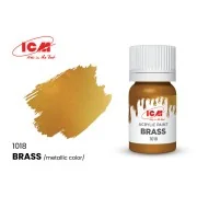 METALLIC COLORS Brass bottle 12 ml - ICM 1018