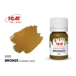 METALLIC COLORS Bronze bottle 12 ml - ICM 1020