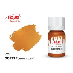 METALLIC COLORS Copper bottle 12 ml - ICM 1021