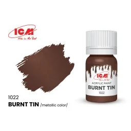 METALLIC COLORS Burnt Tin bottle 12 ml - ICM 1022