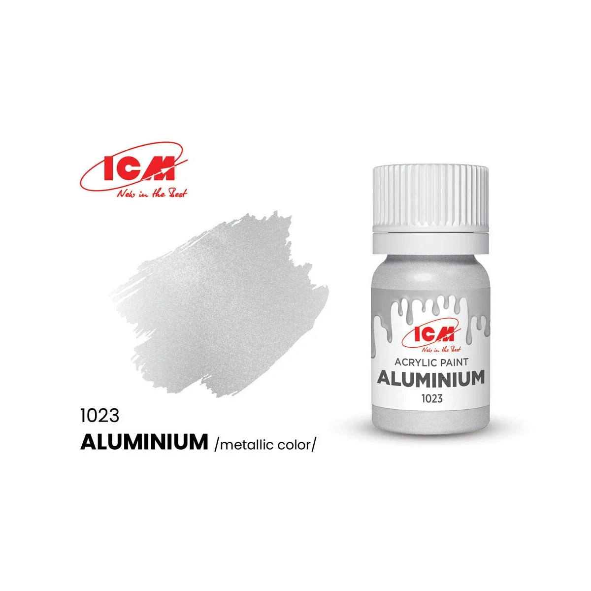 METALLIC COLORS Aluminium bottle 12 ml - ICM 1023