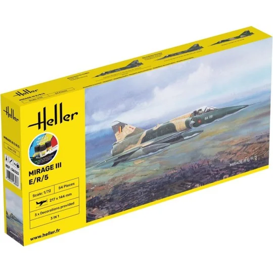 STARTER KIT Mirage III E, 1/72 - Heller 56323 STARTER KIT Mirage III E, 1/72 - Heller 56323