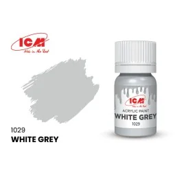 GREY White Grey bottle 12 ml - ICM 1029