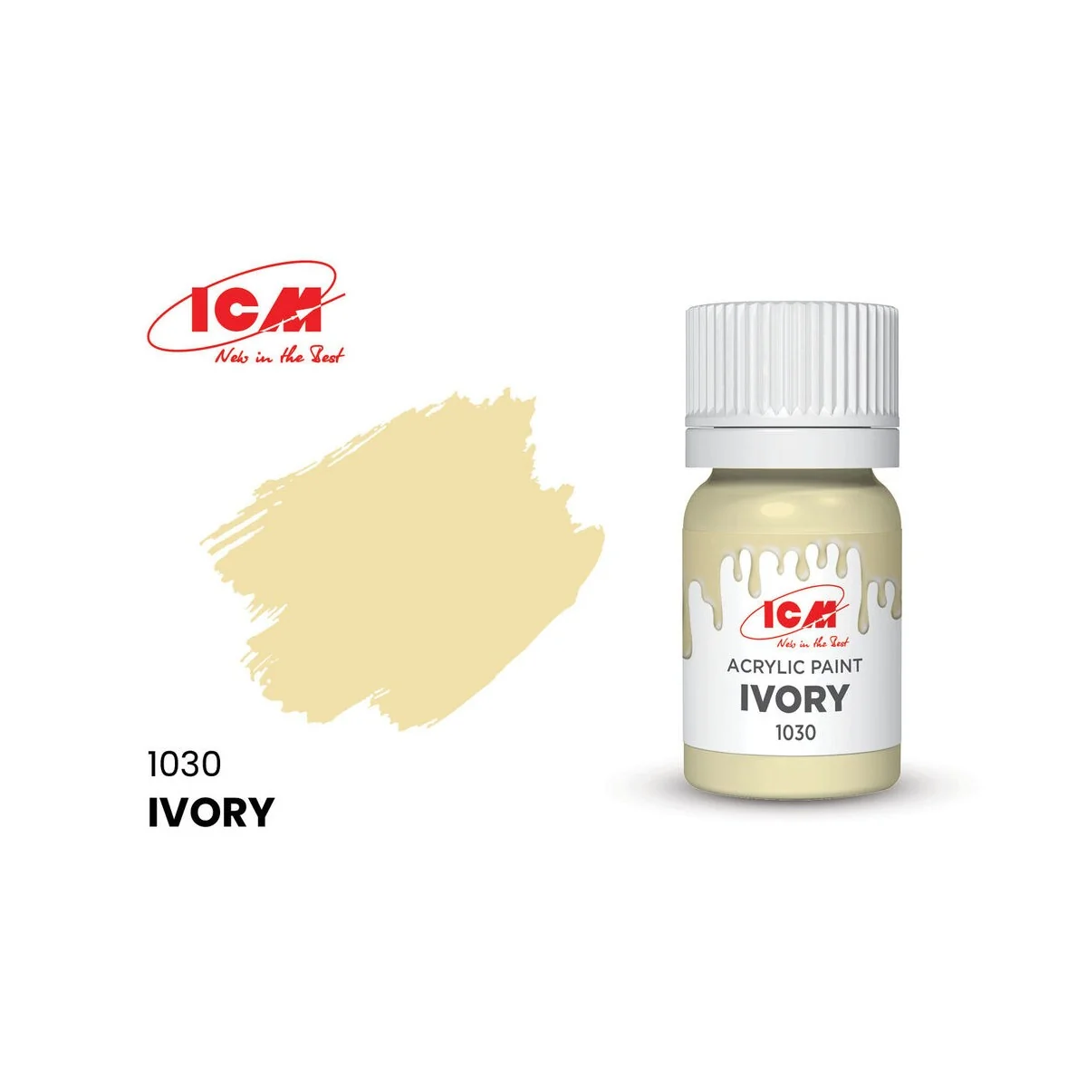 GREY Ivory bottle 12 ml - ICM 1030