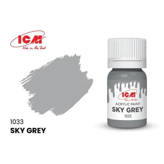 GREY Sky Grey bottle 12 ml - ICM 1033 GREY Sky Grey bottle 12 ml - ICM 1033