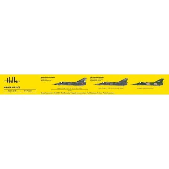STARTER KIT Mirage III E, 1/72 - Heller 56323 STARTER KIT Mirage III E, 1/72 - Heller 56323