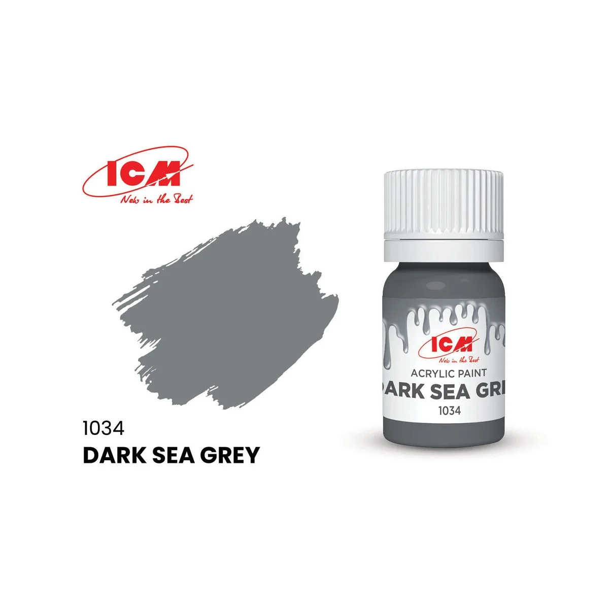 GREY Dark Sea Grey bottle 12 ml - ICM 1034