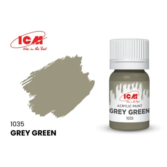 GREY Grey Green bottle 12 ml - ICM 1035