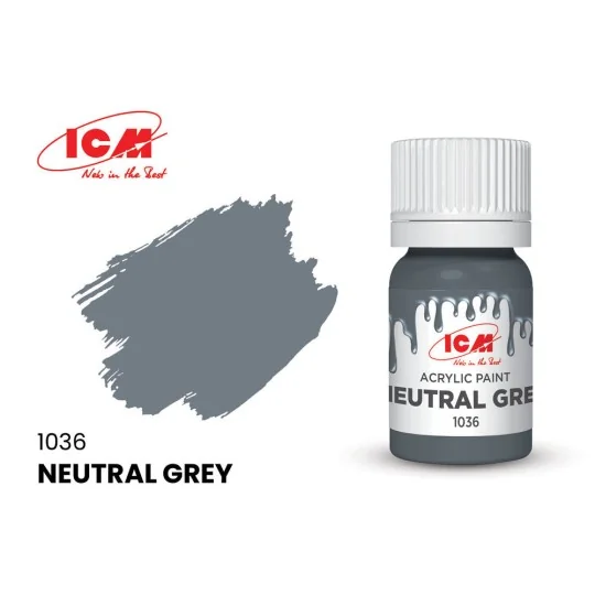 GREY Neutral Grey bottle 12 ml - ICM 1036