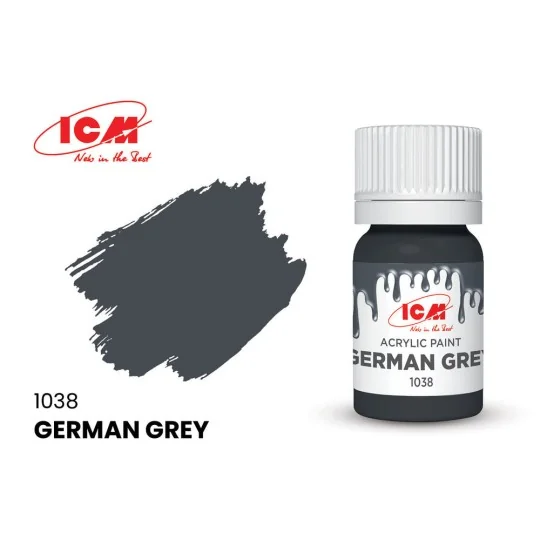 GREY German Grey bottle 12 ml - ICM 1038 GREY German Grey bottle 12 ml - ICM 1038