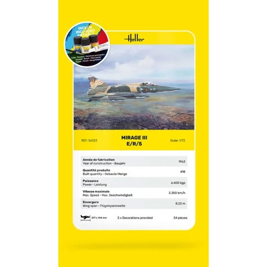 STARTER KIT Mirage III E - Heller 56323