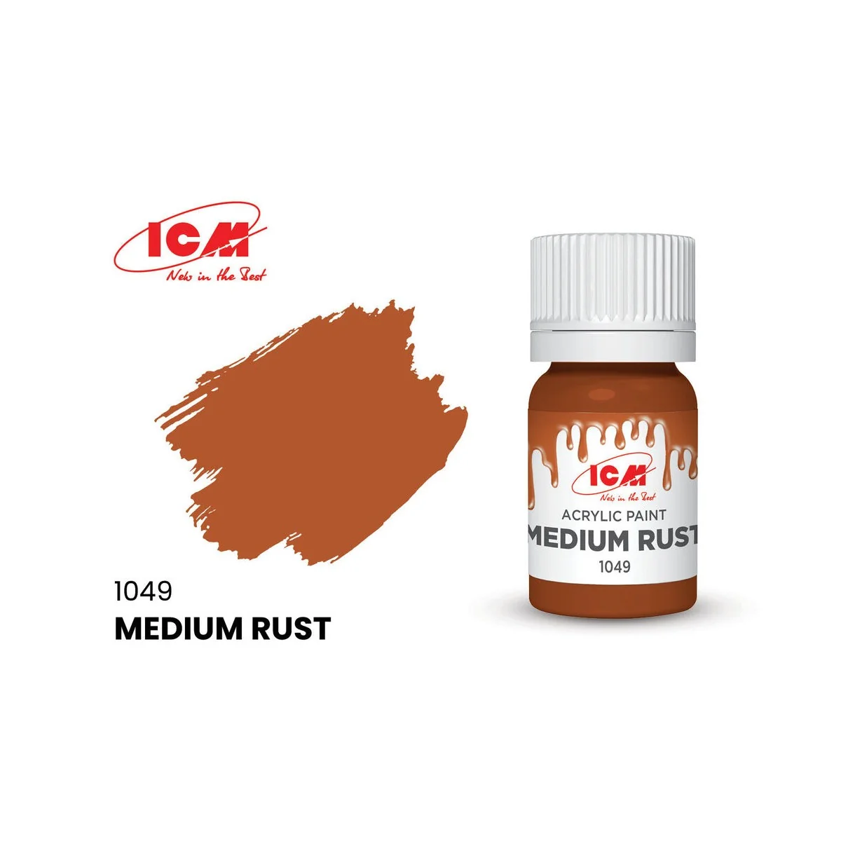 BROWN Medium Rust bottle 12 ml - ICM 1049