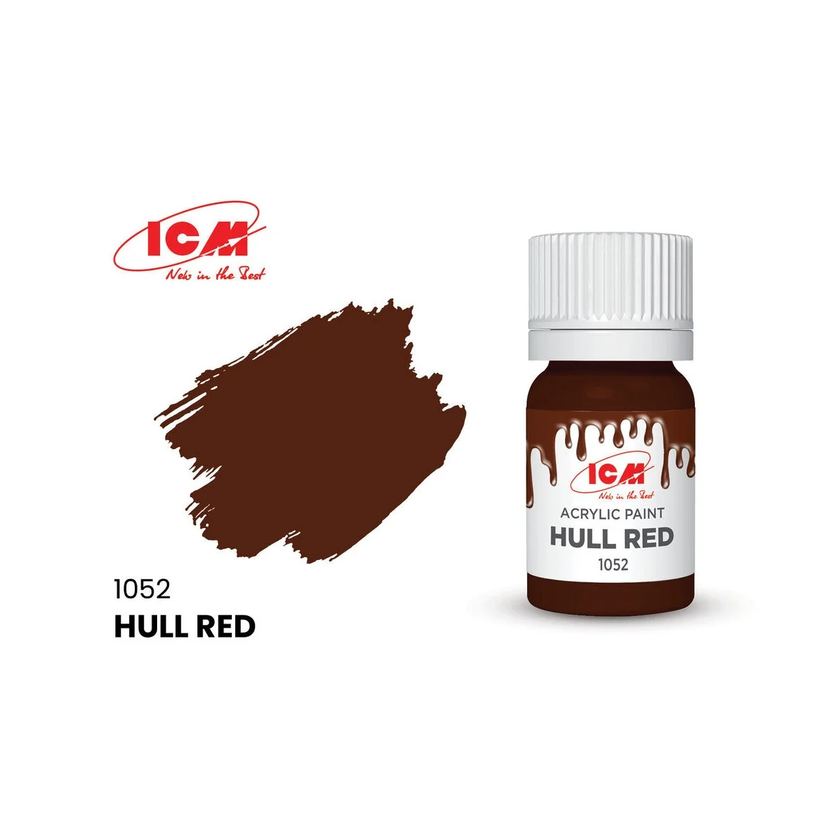 BROWN Hull Red bottle 12 ml - ICM 1052 BROWN Hull Red bottle 12 ml - ICM 1052