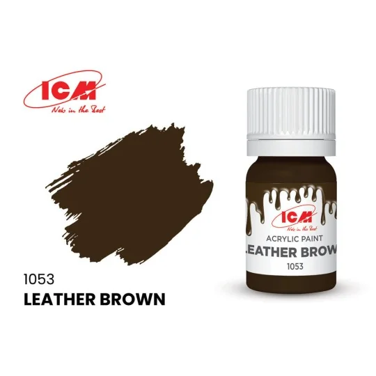 BROWN Leather Brown bottle 12 ml - ICM 1053 BROWN Leather Brown bottle 12 ml - ICM 1053