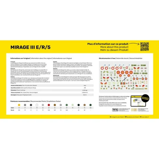 STARTER KIT Mirage III E - Heller 56323