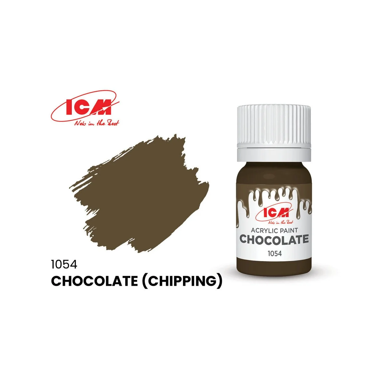 BROWN Chocolate (Chipping) bottle 12 ml - ICM 1054 BROWN Chocolate (Chipping) bottle 12 ml - ICM 1054