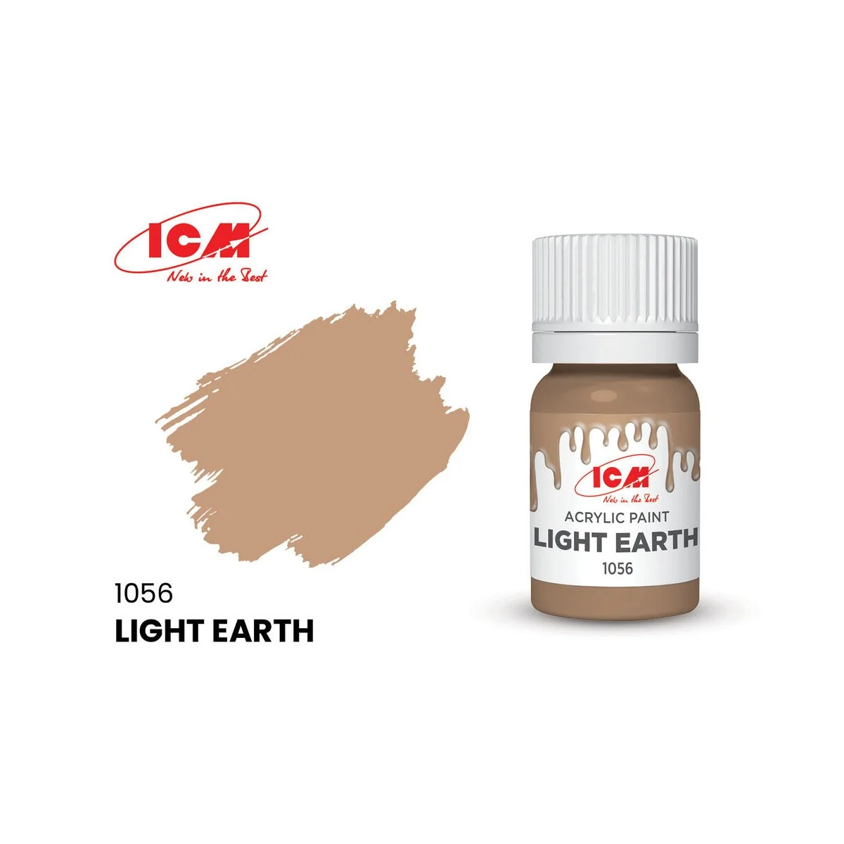 BROWN Light Earth bottle 12 ml - ICM 1056
