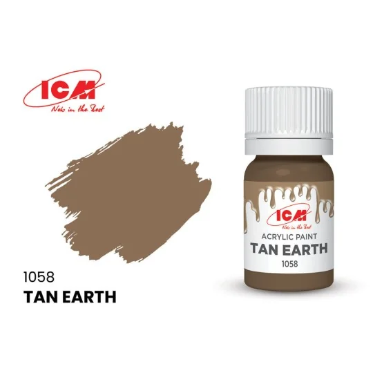 BROWN Tan Earth bottle 12 ml - ICM 1058 BROWN Tan Earth bottle 12 ml - ICM 1058