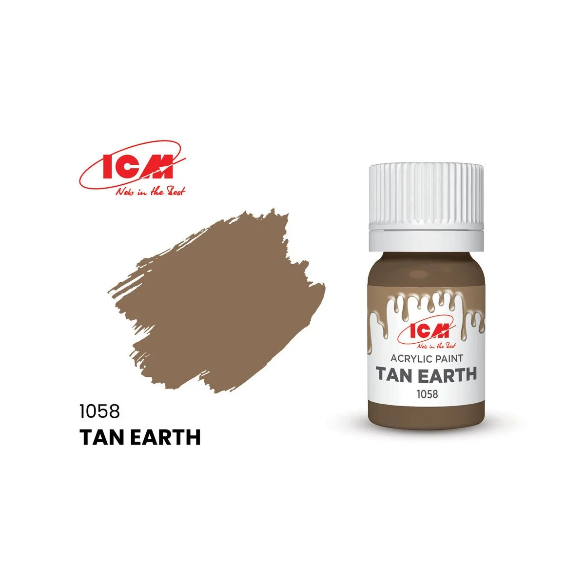 BROWN Tan Earth bottle 12 ml - ICM 1058
