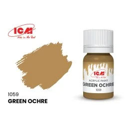 BROWN Green Ochre bottle 12 ml - ICM 1059