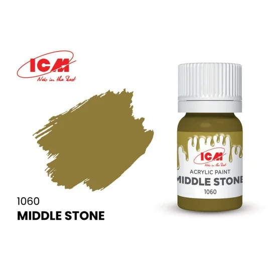 BROWN Middle Stone bottle 12 ml - ICM 1060 BROWN Middle Stone bottle 12 ml - ICM 1060