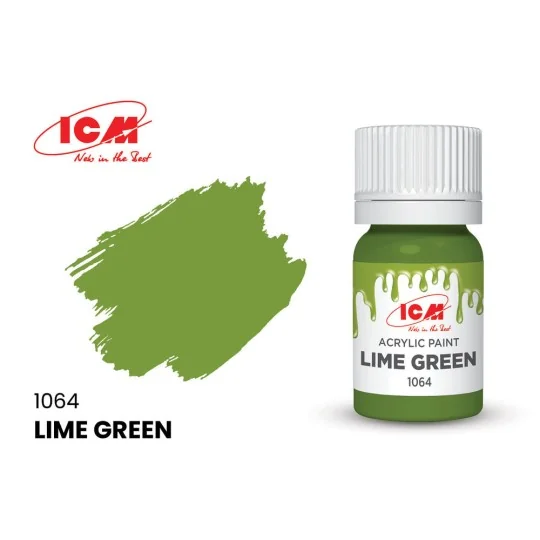 GREEN Lime Green bottle 12 ml - ICM 1064 GREEN Lime Green bottle 12 ml - ICM 1064