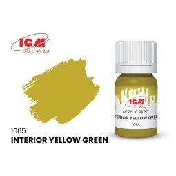 GREEN Interior Yellow Green bottle 12 ml - ICM 1065