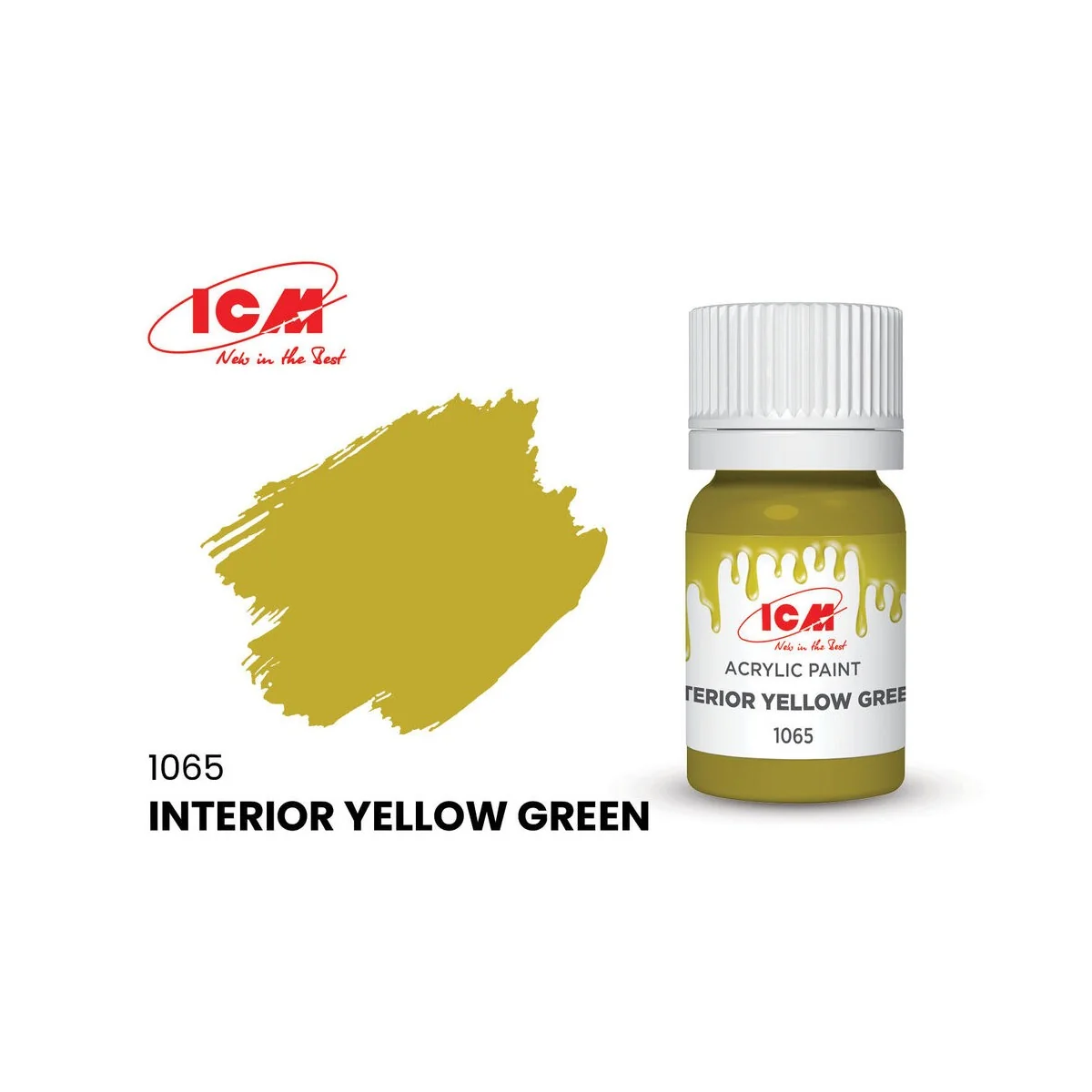 GREEN Interior Yellow Green bottle 12 ml - ICM 1065