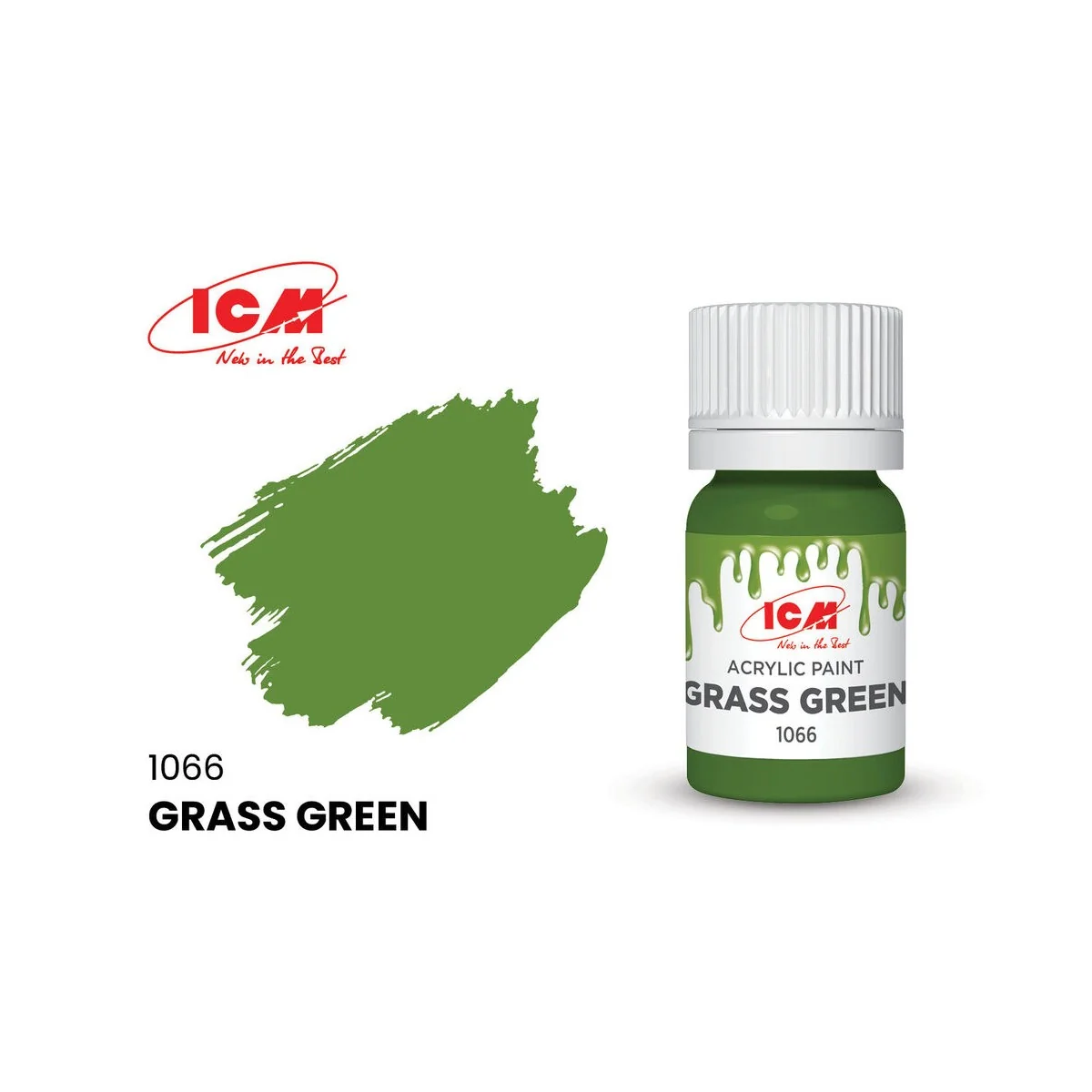 GREEN Grass Green bottle 12 ml - ICM 1066