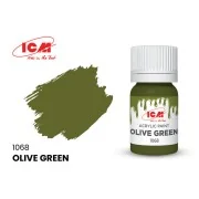 GREEN Olive Green bottle 12 ml - ICM 1068 GREEN Olive Green bottle 12 ml - ICM 1068