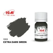 GREEN Extra Dark Green bottle 12 ml - ICM 1069 GREEN Extra Dark Green bottle 12 ml - ICM 1069
